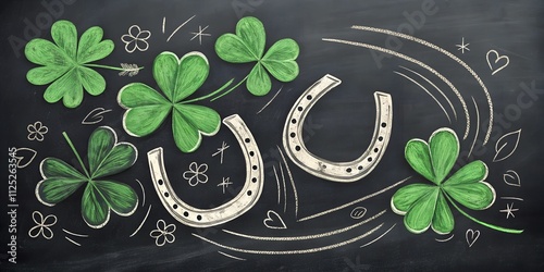 St. Patrick's Day Chalkboard Design