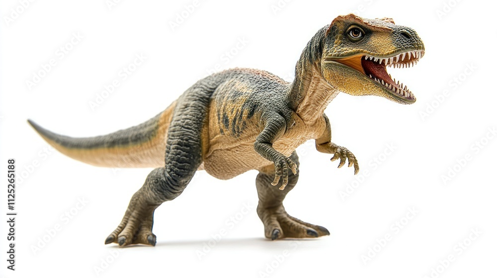 Obraz premium Tyrannosaurus Rex Dinosaur Model Isolated on White Background