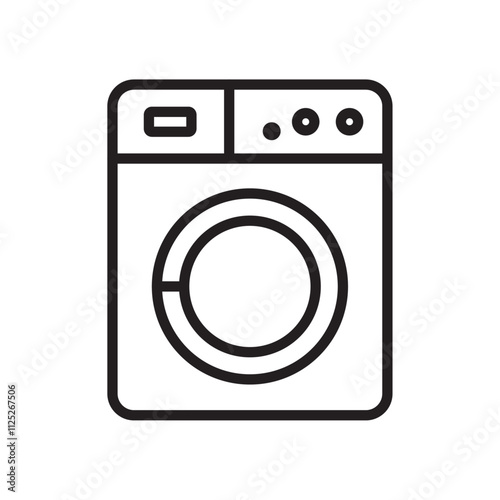 Vending machine icon Flat art in black and white isolated