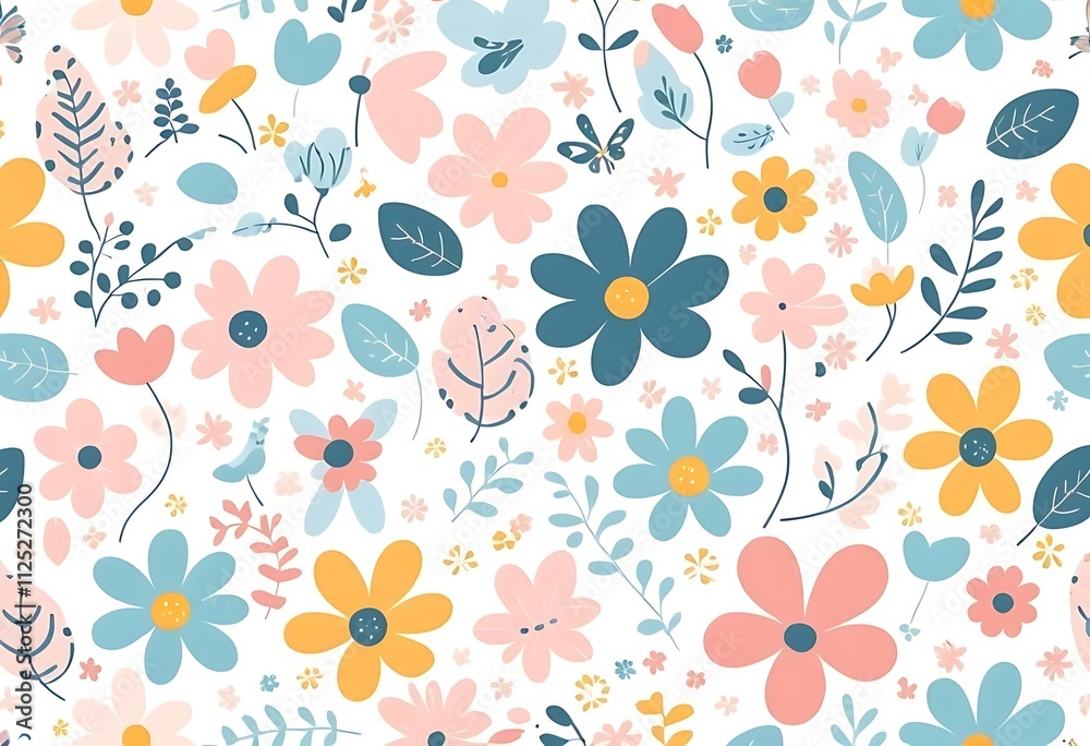 Obraz premium Floral pattern design , Printing Textile , Transfer designs , pattern , flower
