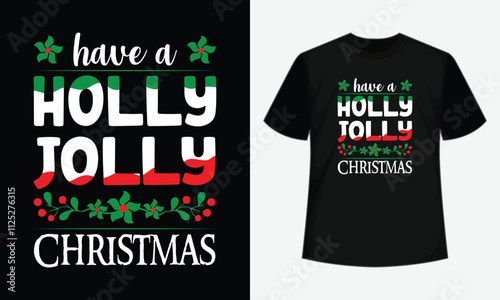 Merry Christmas- t shirt design, Christmas day lettering t shirt design.