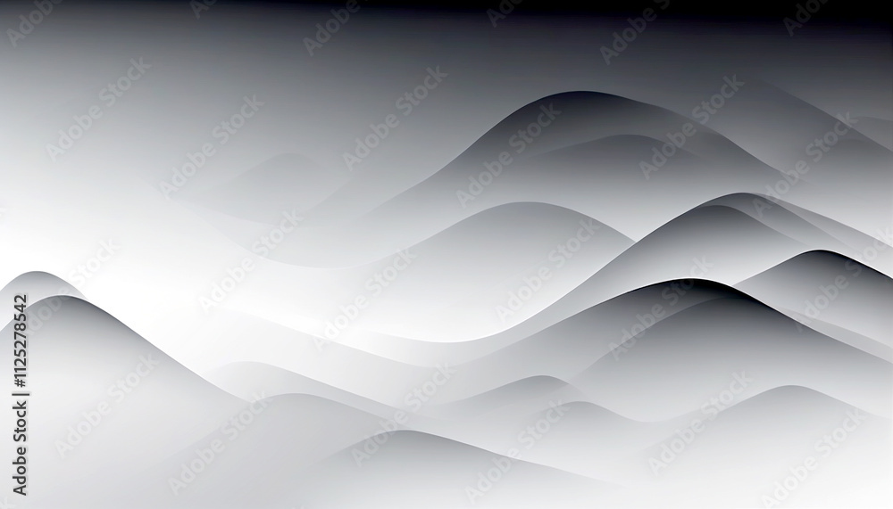 Mysterious waves dance across the misty landscape at dawn's embrace Mysterious waves dance across the misty landscape at dawn's embrace