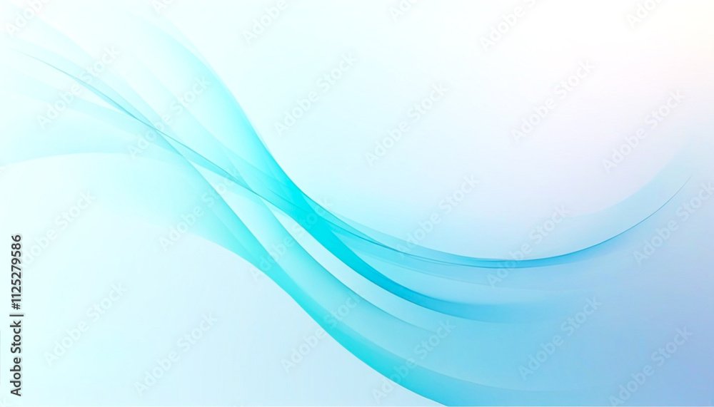 Swirling blue waves create a serene and calming digital abstraction Swirling blue waves create a serene and calming digital abstraction