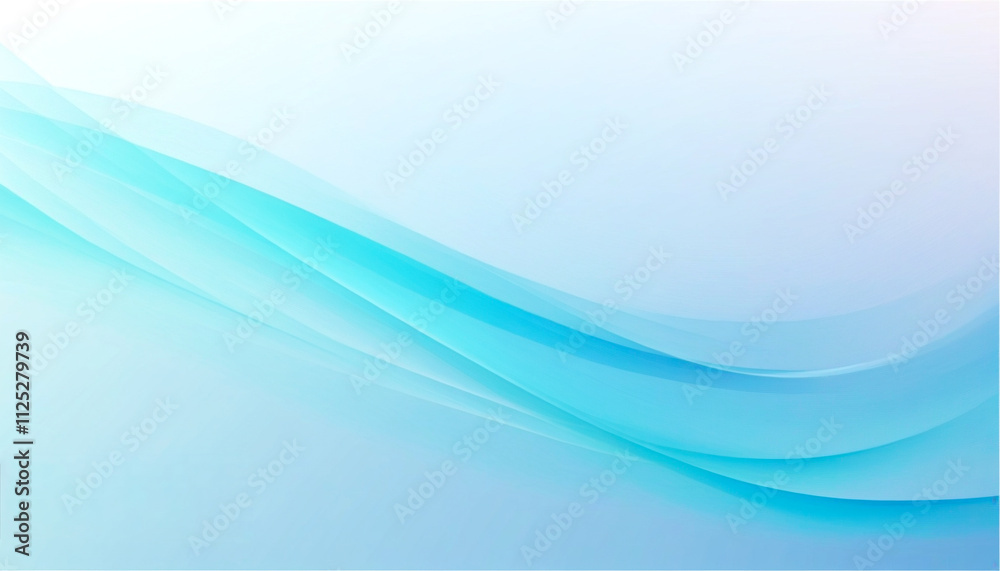 Fototapeta premium Soothing blue waves create a tranquil backdrop for creativity and inspiration