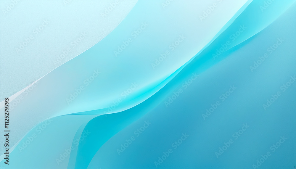 Obraz premium Soothing layers of blue hues ripple gently across a serene canvas