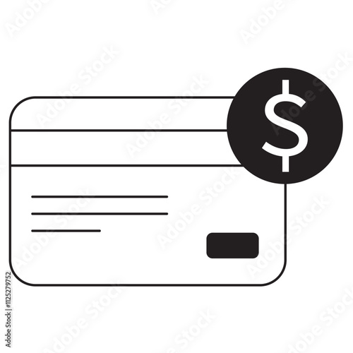 Credit Crunch Icon, Navigating Financial Challenges During a Credit Squeeze, Understanding the Causes and Consequences of a Credit Crunch, Vector