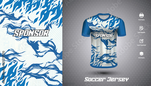 Soccer jersey design for sublimation or football jersey design
