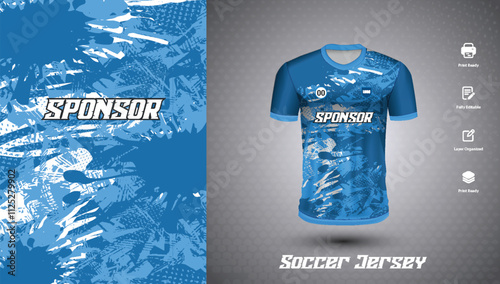 Soccer jersey design for sublimation or football jersey design