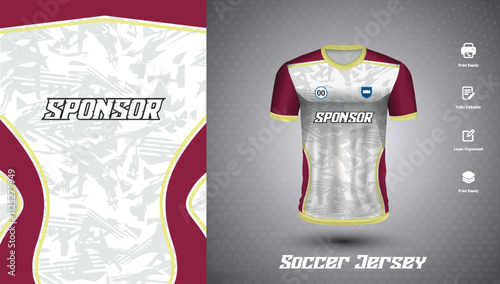 Soccer jersey design for sublimation or football jersey design