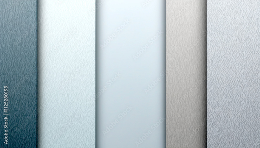 Textured panels in various colors create a modern design aesthetic Textured panels in various colors create a modern design aesthetic