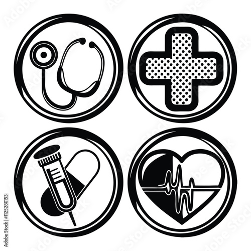 set of medical icons