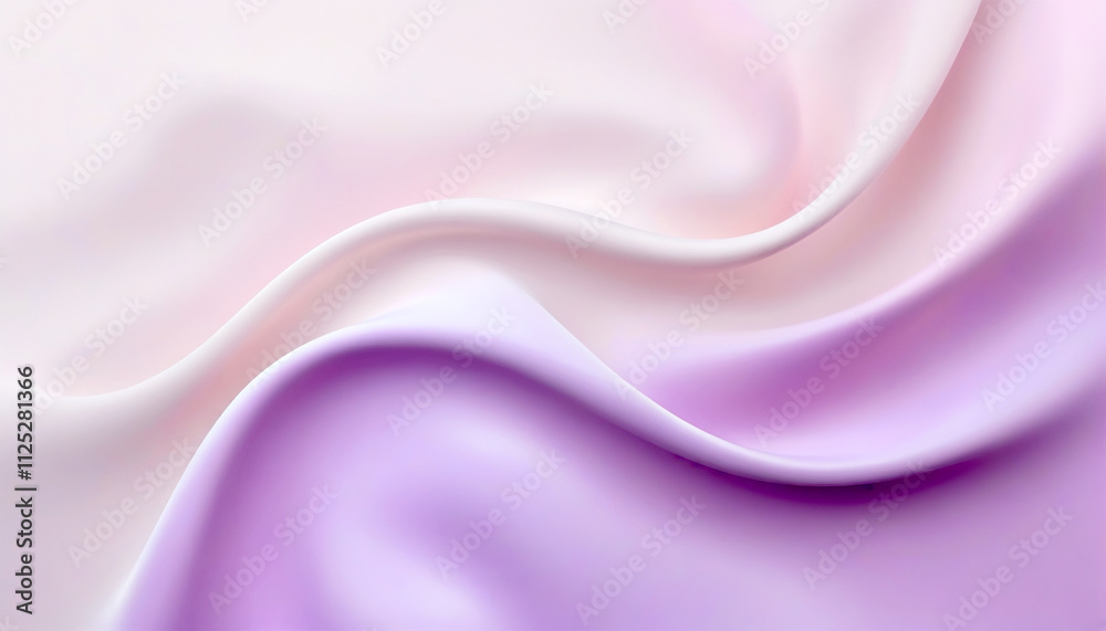 Obraz premium Soft pastel silk fabric flowing gently in elegant waves under soft light