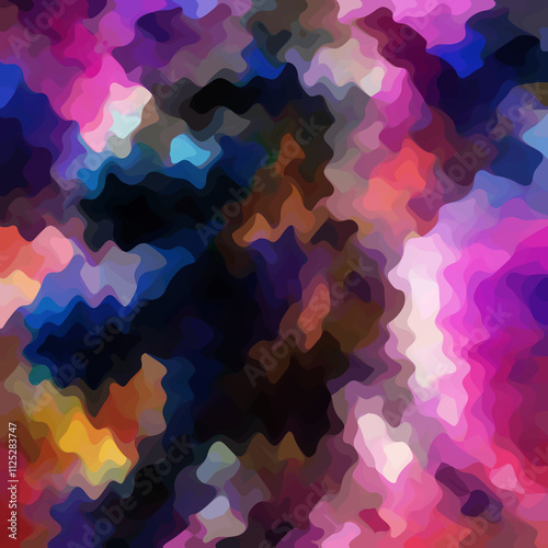 Colorful patched abstract background. Stain effect and camouflage. Spotted backdrop.