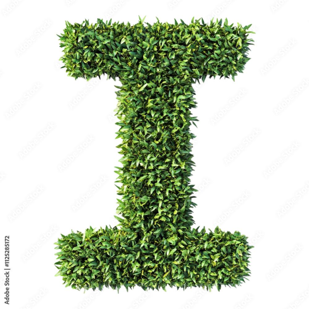 PNG Alphabet 'I' in Abstract Style Isolated Against a Transparent Background for GRASSY Unique Typography Applications PNG Alphabet 'I' in Abstract Style Isolated Against a Transparent Background for GRASSY Unique Typography Applications