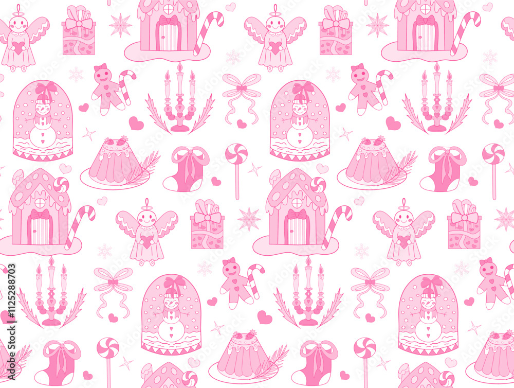 Christmas seamless pattern vector illustration Christmas seamless pattern vector illustration