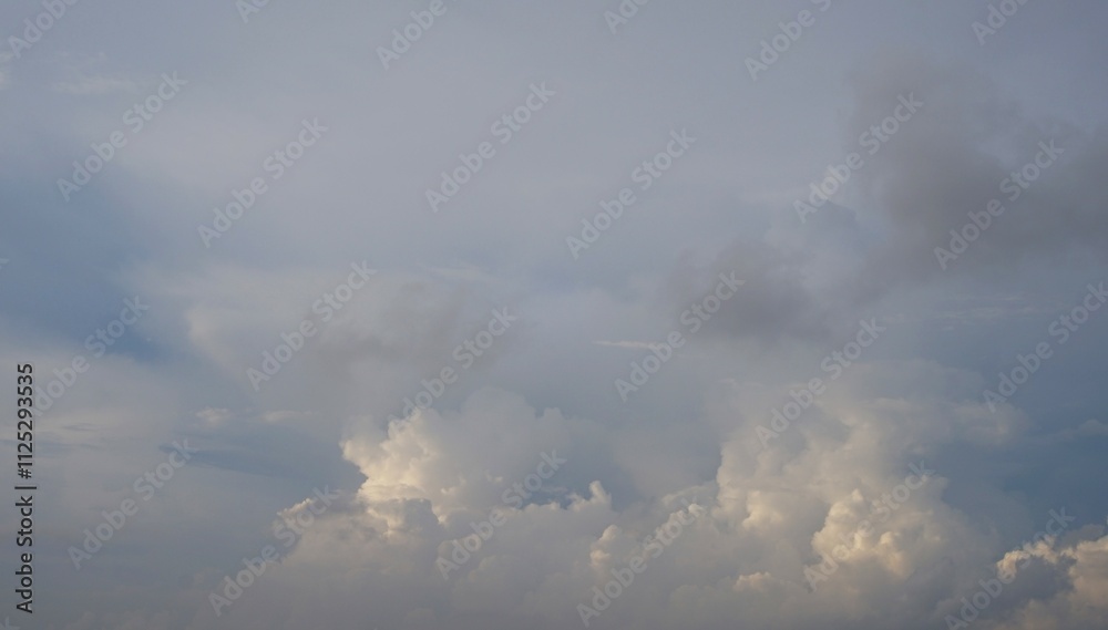 view of a clear sky in the morning with beautiful white clouds view of a clear sky in the morning with beautiful white clouds