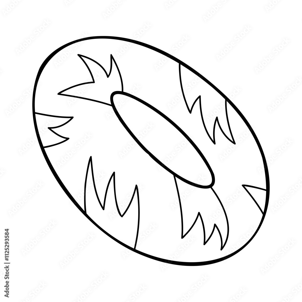 Inflatable ring white and black with a pattern. Doodle clip art for your projects. Inflatable ring white and black with a pattern. Doodle clip art for your projects.