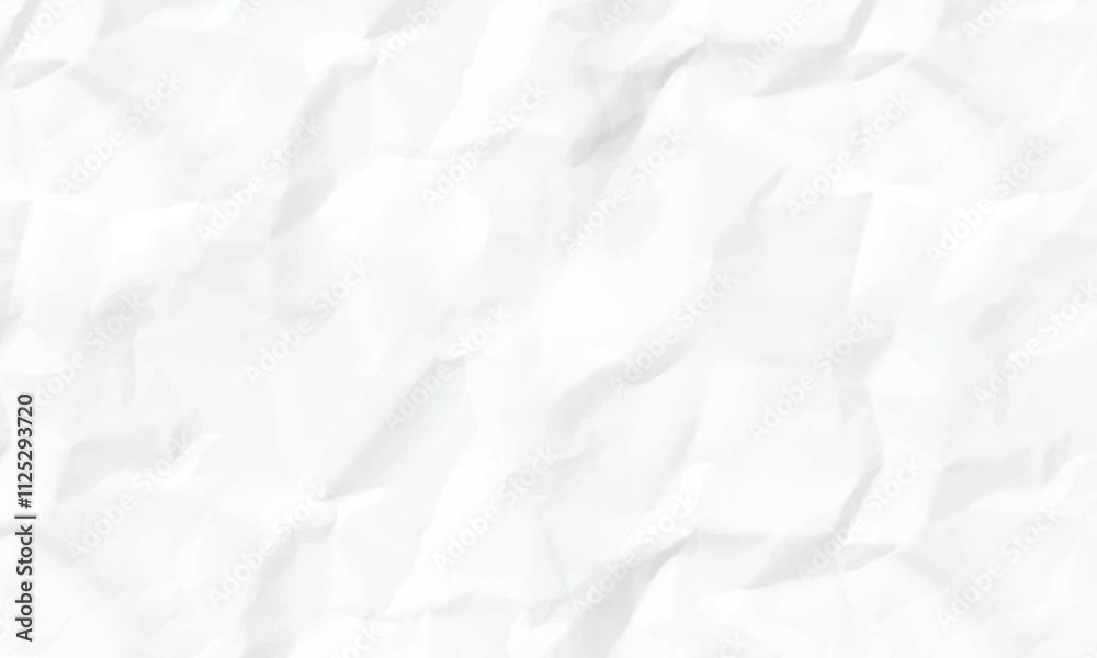 Obraz premium White crumpled paper abstract background. close up white crumpled paper background