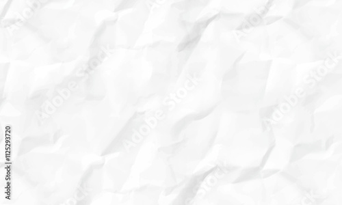 White crumpled paper abstract background. close up white crumpled paper background