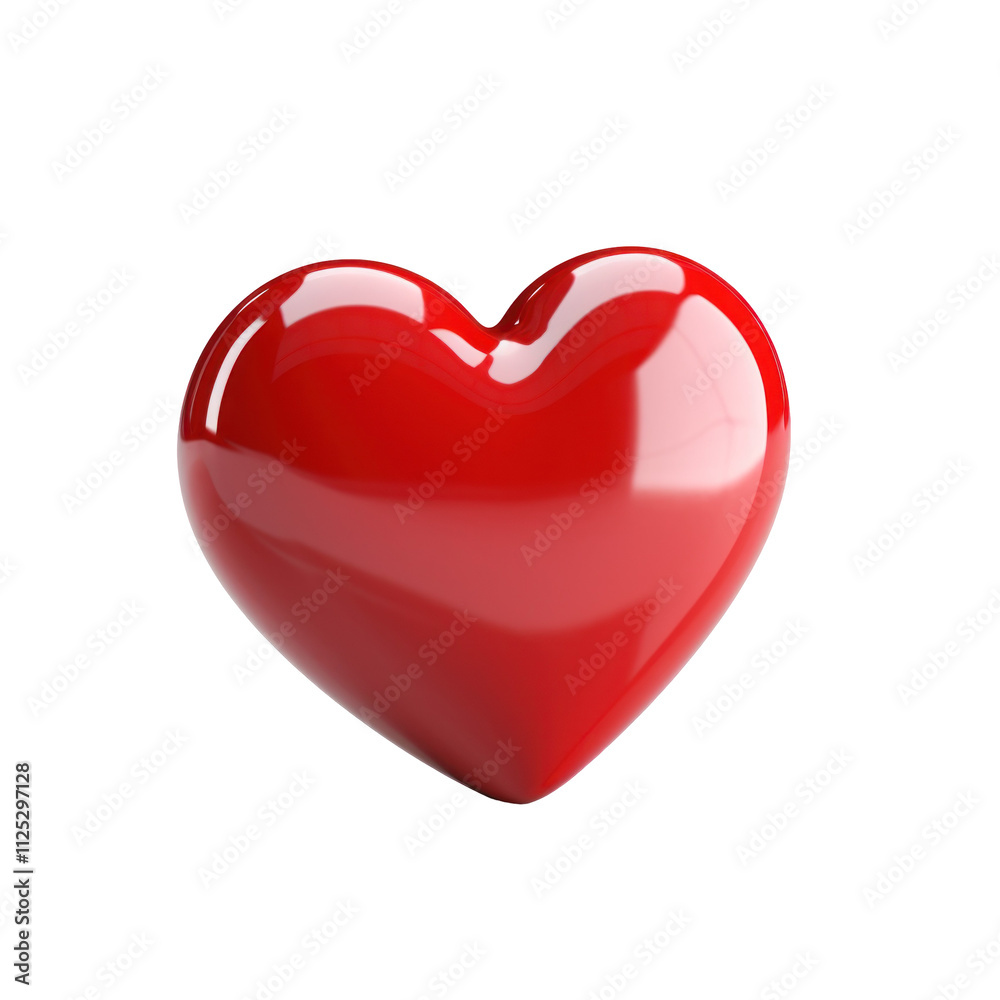Shiny Red Heart Icon on transparent background Shiny Red Heart Icon on transparent background