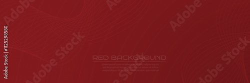 Red background with a linear pattern. Template for postcards, invitations, packaging and creative ideas
