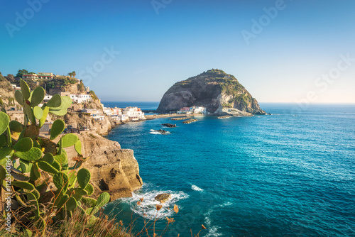 Fototapeta Naklejka Na Ścianę i Meble -  Ischia Island, Sant Angelo beach and islet. Campania, Italy.