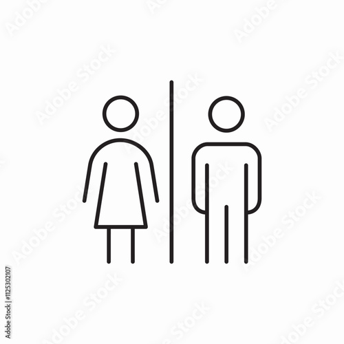 male female toilet rooms icon sign vector