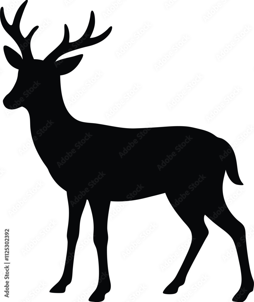 silhouette of deer silhouette of deer