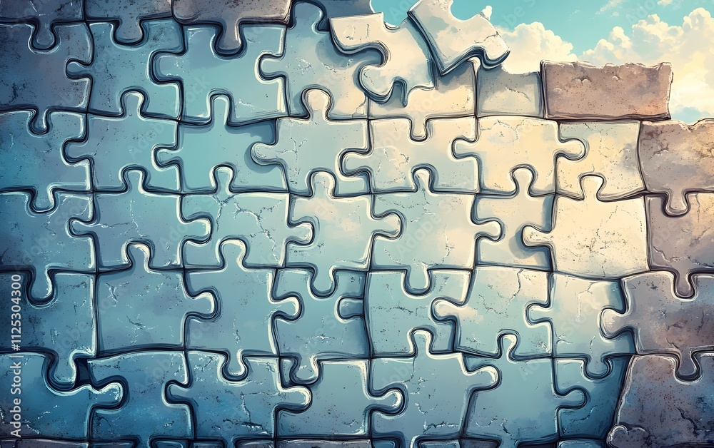 Build your way to success. Putting together a puzzle of success. Vector illustration design,
Build your way to success. Putting together a puzzle of success. Vector illustration design,