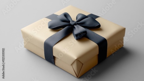 Gift Box Mockup on White Background. Generative AI photo