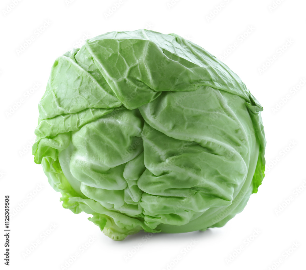 Whole head of cabbage isolated on white Whole head of cabbage isolated on white