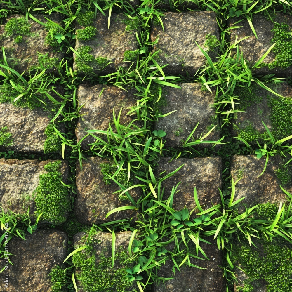 Seamless Lawn Grass Texture for Nature Background or Park Pathway Seamless Lawn Grass Texture for Nature Background or Park Pathway