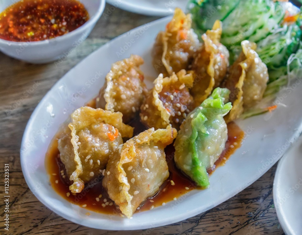 Asian Dumpling Delights: Steamed and Fried Perfection Asian Dumpling Delights: Steamed and Fried Perfection