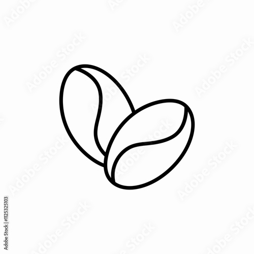 coffee beans icon sign vector