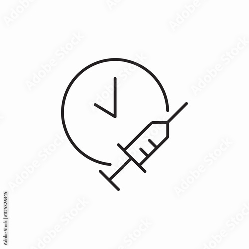injection time icon sign vector