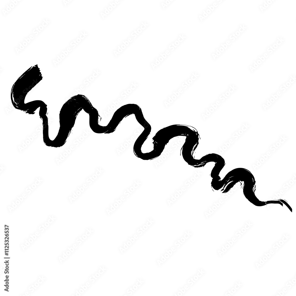Elegant Hand Drawn Brush Grunge Wave Stroke Texture Elegant Hand Drawn Brush Grunge Wave Stroke Texture