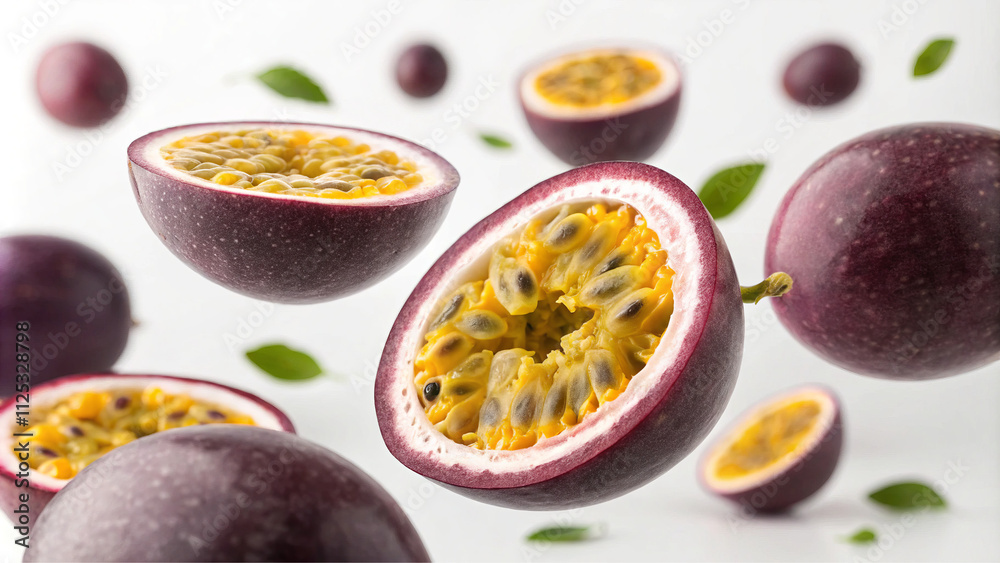 Fresh Passion Fruit Halves with Seeds
Fresh Passion Fruit Halves with Seeds