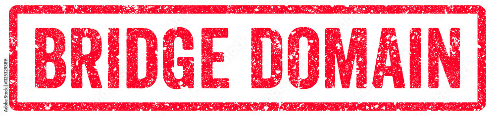 Bridge Domain Stamp Transparent Seal, Red Grunge Bridge Domain Word Rubber Stamp Seal Bridge Domain Stamp Transparent Seal, Red Grunge Bridge Domain Word Rubber Stamp Seal