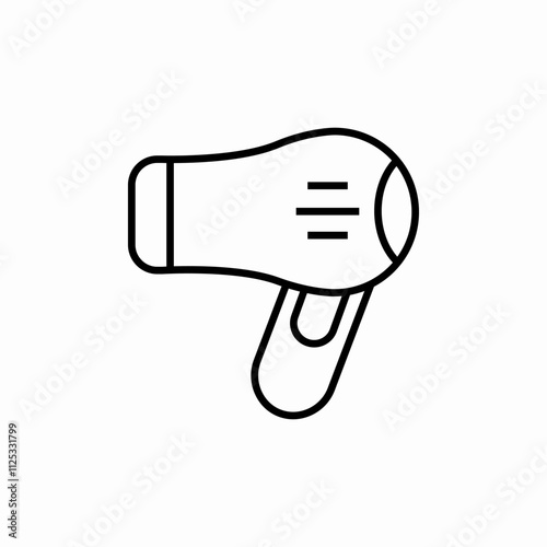 hair dryer icon sign vector