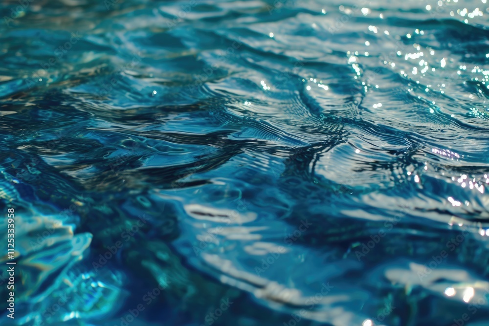 Tranquil Blue Ripple Texture: Abstract Water Background for Summer Views Tranquil Blue Ripple Texture: Abstract Water Background for Summer Views