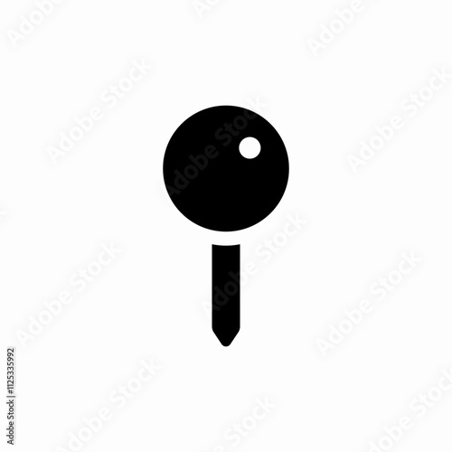 board pin icon sign vector photo