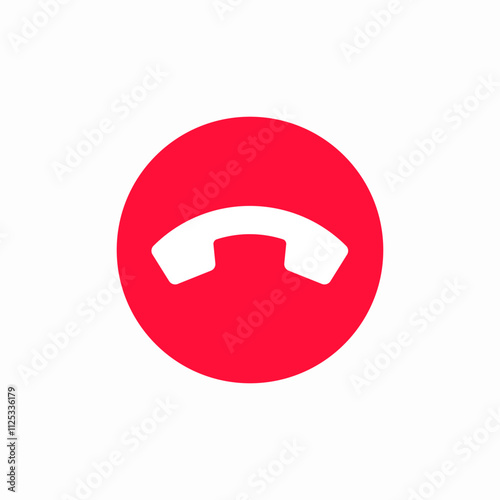 call reject icon sign vector