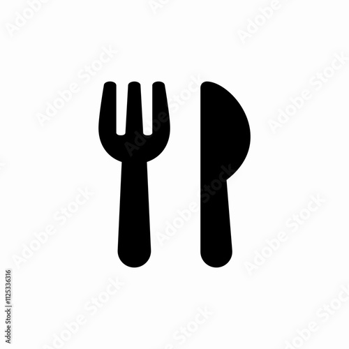 cutlery food icon sign vector photo