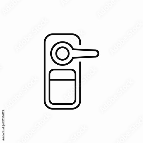 door handle icon sign vector