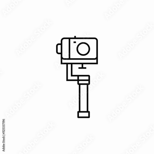 photo camera handle icon sign vector