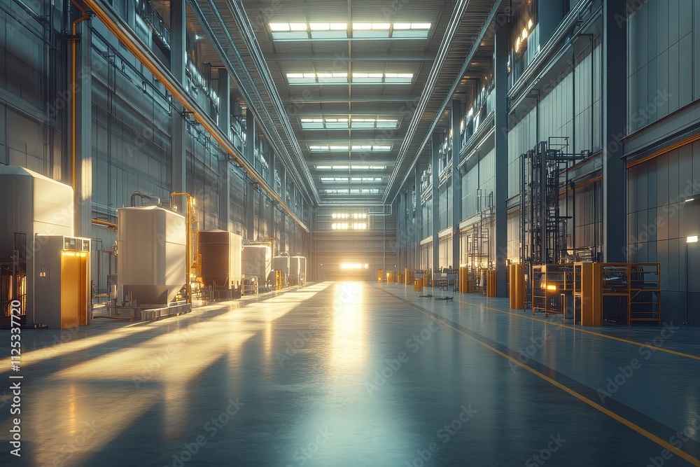 Modern Waste Management Facility Interior Modern Waste Management Facility Interior
