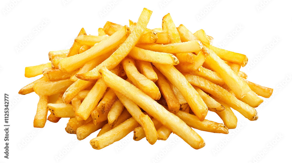 a French fries isolated on a transparent background a French fries isolated on a transparent background