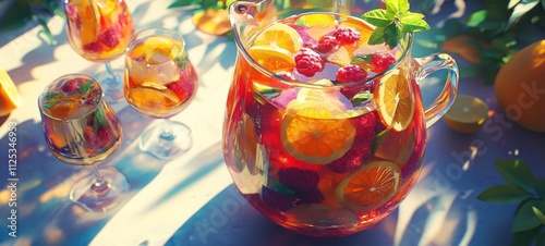 Refreshing Summer Sangria: A Delightful Pitcher of Fruit-Infused Delight