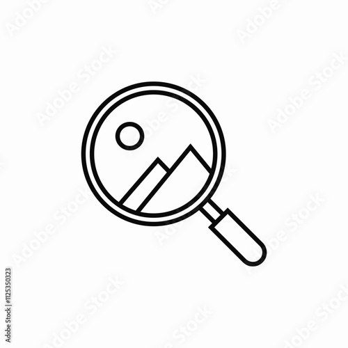 search photo icon sign vector