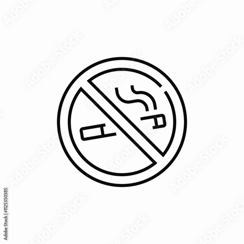 smoking prohibited icon sign vector